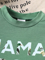 Children's Mama' Boy Graphic Casual Tee and Shorts Set