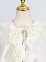 Ruffled Flounce Sleeve Mini Dress