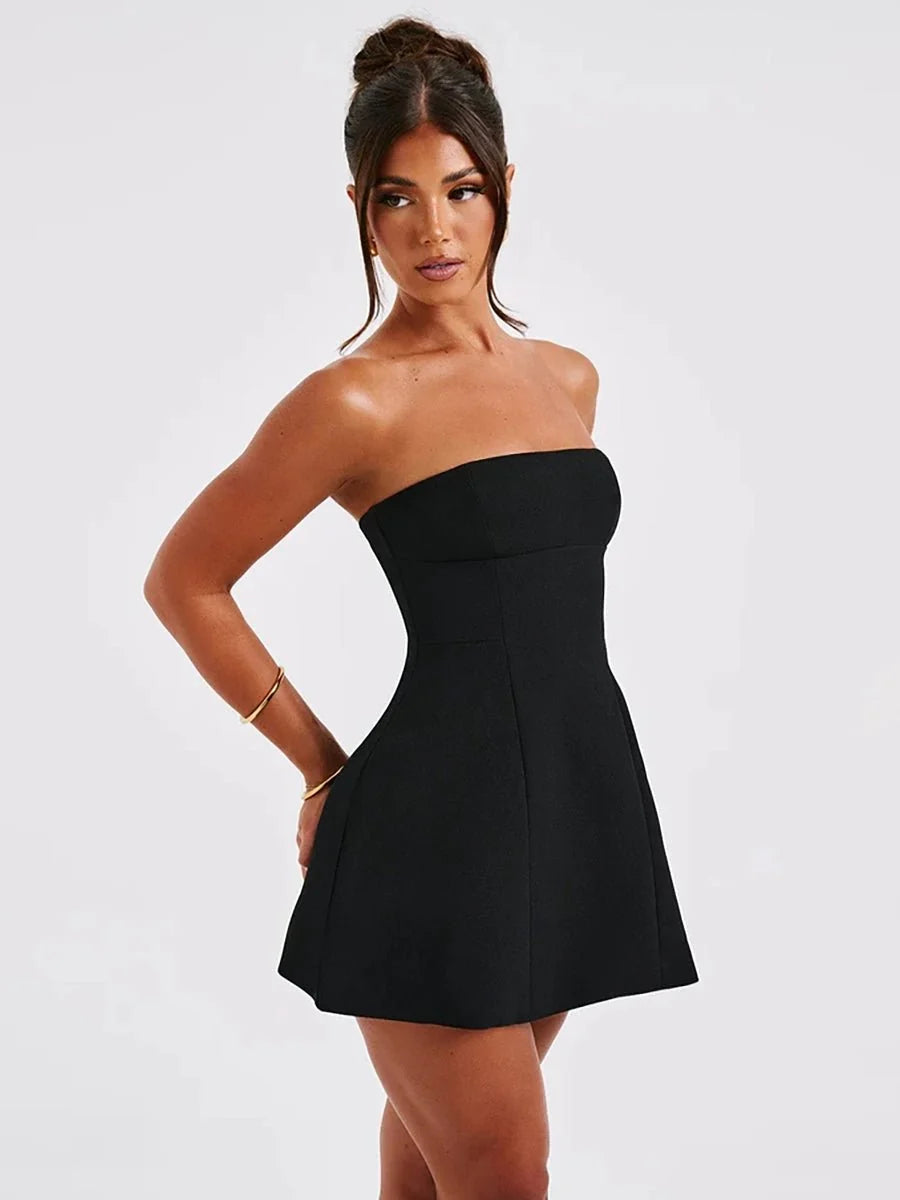 Daisy Summer Tube Dress - Floral Chic for Sunny Days