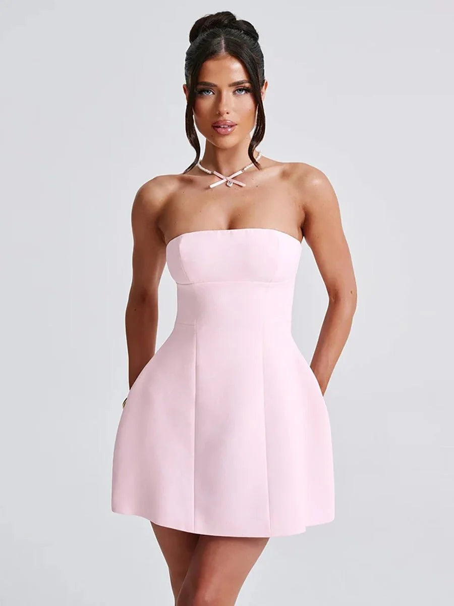 Daisy Summer Tube Dress - Floral Chic for Sunny Days