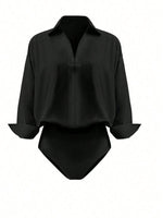 Button-Down Long Sleeve Bodysuit