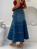 High-Waisted Denim Skirt