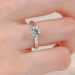 2 Carat Moissanite 925 Sterling Silver Ring