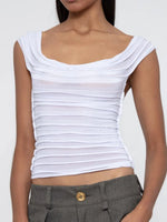 Ruched Solid Tank