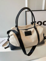 Canvas Leather Trim TravelBag