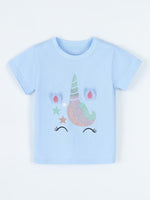 Children's Unicorn Graphic Short Sleeve T-Shirt