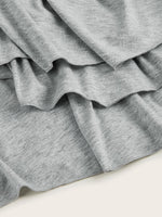 Full Size Heart-Decor Layered Midi Dress Plus Size
