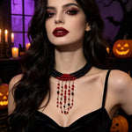 Gothic Multi-Layered Beaded Necklace