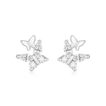 925 Sterling Silver Butterfly Stud Earrings