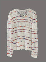 Openwork Long Sleeve Knit Top