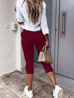 Pleated Detail Pants with Pockets