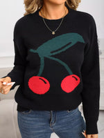 Cherry Round Neck Sweater