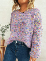 Colorful Long Sleeve Sweater