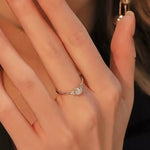 1 Carat Moissanite 925 Sterling Silver Ring