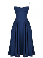 Sweetheart Neck Midi Cami Dress