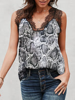 Lace Detail V-Neck Tank