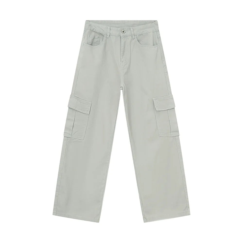 Wide Leg Cargo Jeans