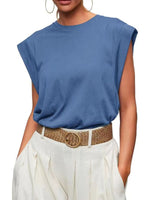 Solid Color Round Neck Tank