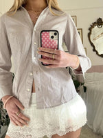 Printed Button-Down Long Sleeve Shirt
