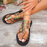 Toe Loop Flats Sandals