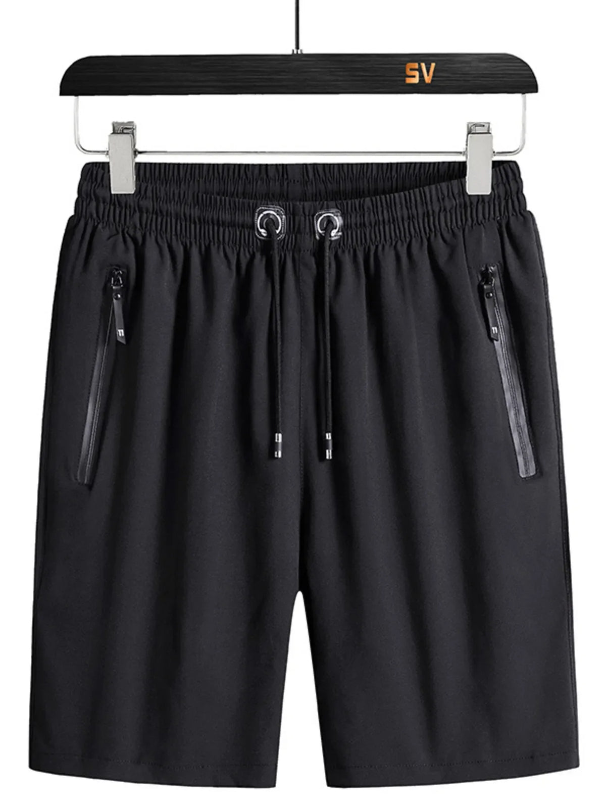 Men's Plus Size Casual Zipper Pocket Shorts