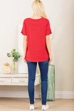 Heimish Full Size Leopard Lip Round Neck Short Sleeve T-Shirt Plus Size