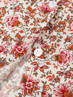 Floral Long Sleeve Button Down Blouse