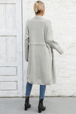 Angel Wings Open Front Pocketed Cardigan