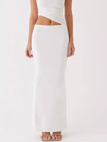 Full Size One-Shoulder Top and Maxi Skirt Set Plus Size