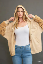 Umgee Sequined French Terry Jacket