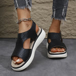 Cutout Platform Sandals