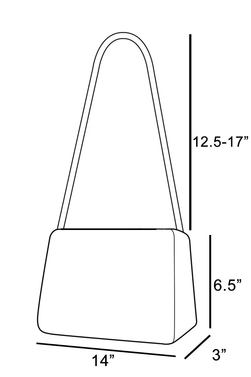 Fame Half Moon Fringe Buckle Strap Hobo Bag