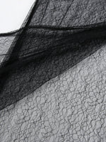 Lace Panel Midi Skirt