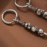 Halloween Skull Chain Drop Earrings