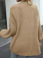 Full Size Chunky Knit Open Front Cardigan Plus Size