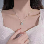 2 Carat Moissanite 925 Sterling Silver Necklace