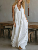 Full Size Sleeveless Flowy Maxi Dress Plus Size