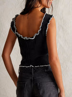 Lettuce Trim Square Neck Tank
