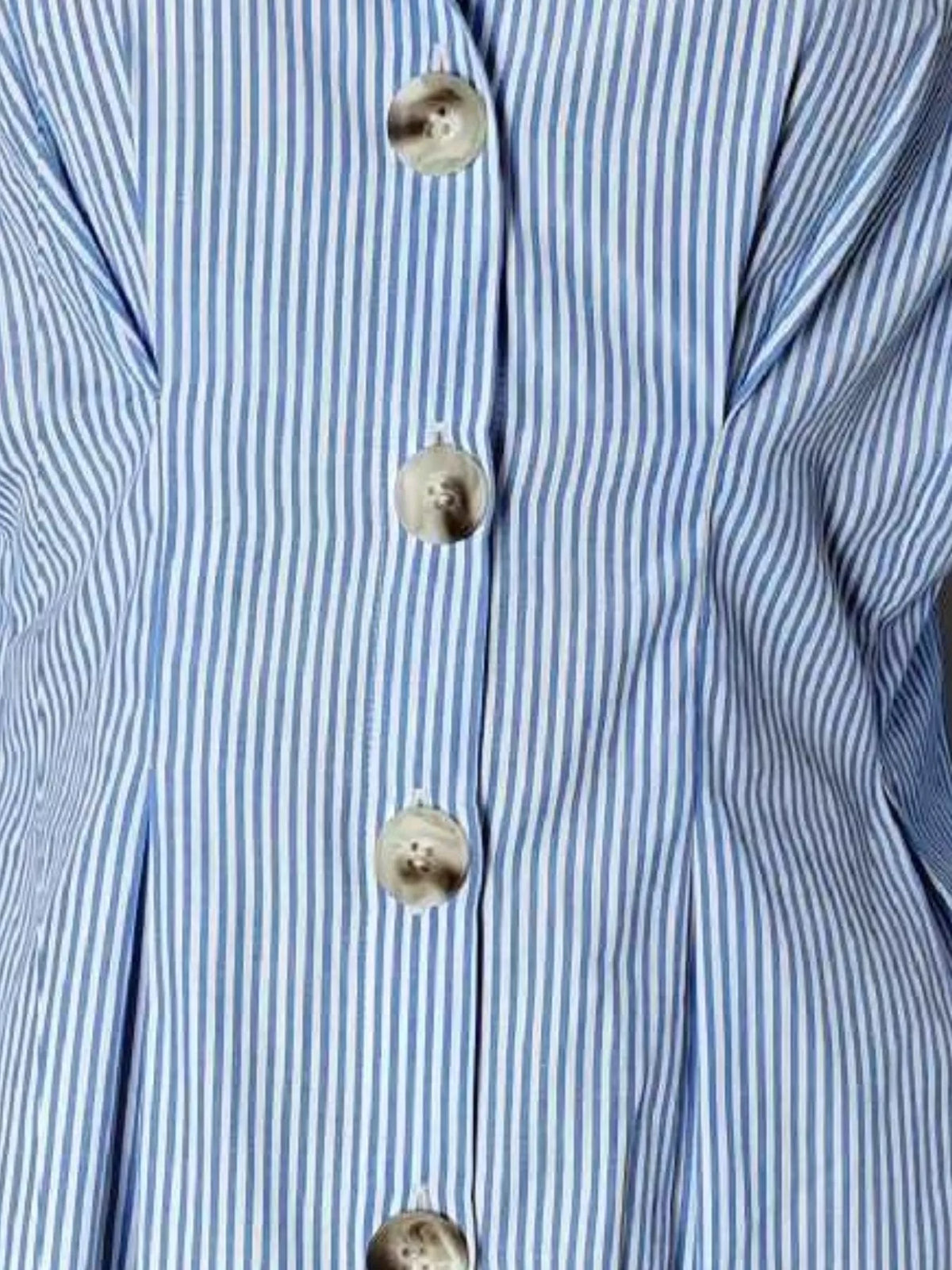 Striped Button-Up Long Sleeve Shirt