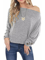 One Shoulder Long Sleeve T-Shirt
