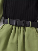 Children's Color Block Top and Pants Set