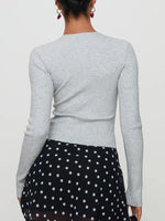 Ribbed Button-Up Cardigan