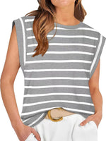 Striped Round Neck Tank