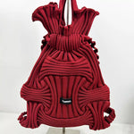 Textured Knit Backpack Bag