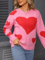 Valentine's Day Heart Crew Neck Sweater
