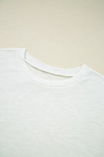 Lace Patchwork Cap Sleeve Round Neck T Shirt