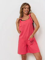 Sleeveless Tie-Strap Romper