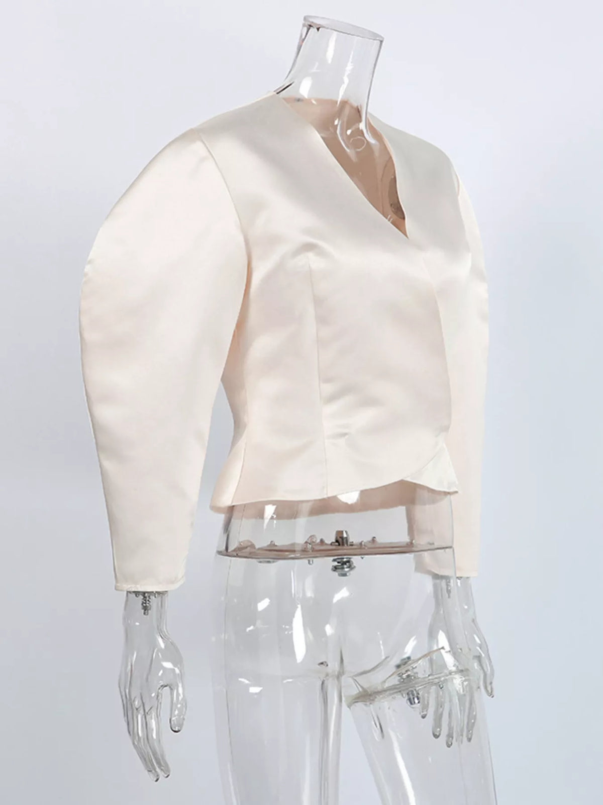 Puff Sleeve Cropped Outerwear