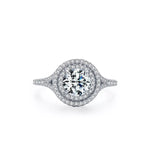 1 Carat Moissanite 925 Sterling Silver Ring