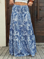 Paisley Print Maxi Skirt